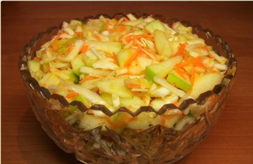 Салат из тыквы с яблоками